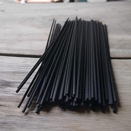 Assortment for Black Fiber Reeds for Diffuser Fragrance, 25cm Length, 3.5mm Dia. (500)