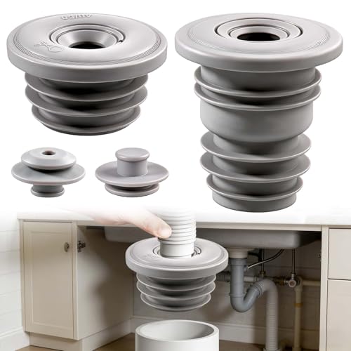 2 tapones de sellado para tubería de drenaje de silicona