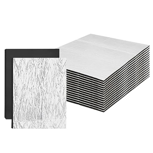 Alfombrilla antirruido para coche y aislamiento térmico de aluminio para puertas y motor
