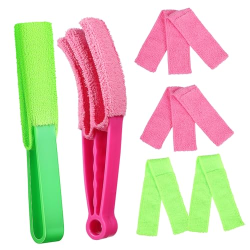 Ciieeo Blinds Cleaning Tool Window Blind Duster Brush Set Microfiber Shutter Dust Removal Window Cleaning