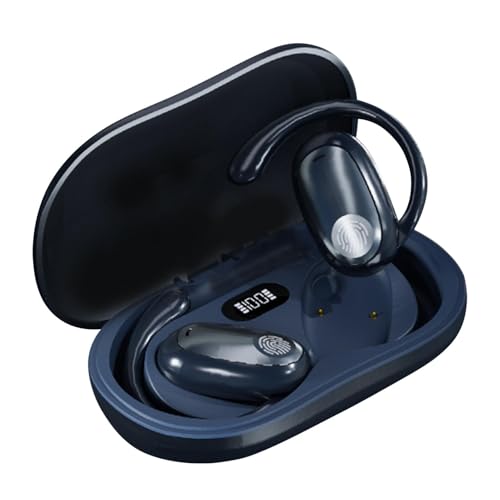 Earbuds with Ear Hooks | Cordless Earphones with Earhooks - Noise Canceling Water Resistant Running Headphones for Workout, Gym