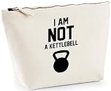 180 kettlebell gym Disponible en varios colores. Hippowarehouse I Am Not a Kettlebell Bolsa de Lavado cosmética Maquillaje Impreso 18x19x9cm