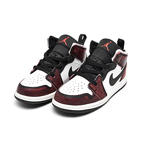 Jordan Toddler's 1 Mid SE Wear-Away Chicago Blk/Ifr 23-Wht-Sail (FB0566 006) - 32