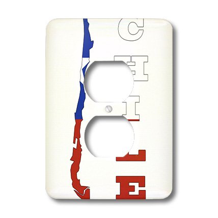 Drapeau du Chili cache interrupteur triple pour masquer les plaques ternes - 3