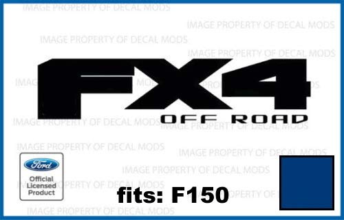 Official FX4 Off-Road Decals For Ford F150 2015-2020 - Orange Outline Die-Cut Stickers