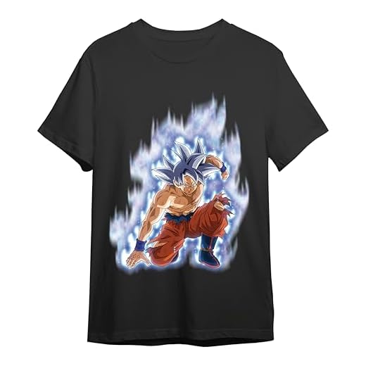Comic Studio Dragon Ball Super Camiseta | Goku Ultrainstict | Negro | L T-Shirt, Unisex
