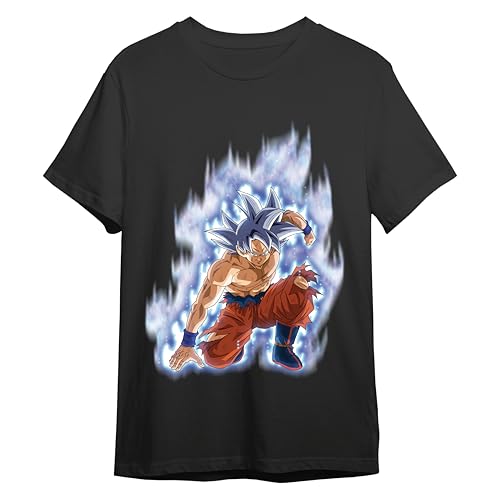 Comic Studio Dragon Ball Super Camiseta | Goku Ultrainstict | Negro | L T-Shirt, Unisex