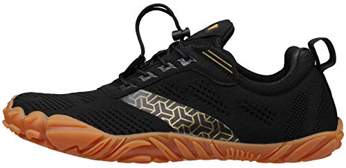 Image of WHITIN Men's Trail Running Shoes Minimalist Barefoot 5 Five Fingers Wide Width Toe Box Gym Workout Fitness Low Zero Drop Size Male Parkour Road Sport Breathable Beach
