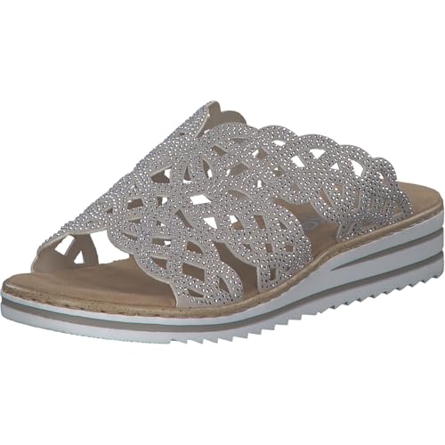 Rieker V0689 Mules Femme confortables avec semelle amortissante et brides