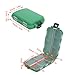 Nurnesy 2 Piece Small Tackle Box Organizer Tackle Box Large Capacity Plastic Portable Fishing Jig Hook Bait Bait Storage Box Container, Green, Nurnesyga691ifzdq-12