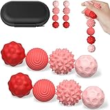 Soft Silicone Magnetic Balls Fidget Toys for Adults and Teens，8PCS Sensory Stress Relief Toys ，Fidget Magnet Balls Desk Toy for Office Stress Anxiety Relie (8pcs Pink)