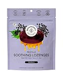 Beekeeper's Naturals Soothing Honey Elderberry Cough Drops - Immune Support with Vitamin D, Zinc and
