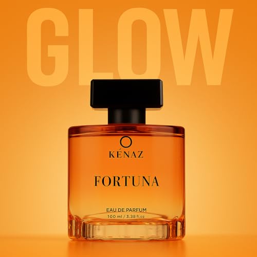 Image of KENAZ Fortuna Long Lasting Perfume For Men & Women 100ML | Dubai Crafted | Floral Fruity With Orange Blossom & Patchouli | Unisex Parfum | 20% Fragrance Oil