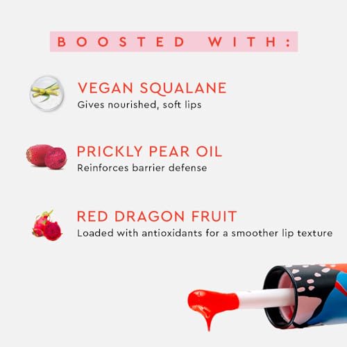 Image of Kiro PH-Play Color Changing Lip & Cheek Oil - Cherry Nectar, 5.5ml | Hydrating, Nourishing & Smoothening | Non-Sticky, Non-Greasy | Infused with Vegan Squalane, Prickly Pear Oil & Red Dragon Fruit
