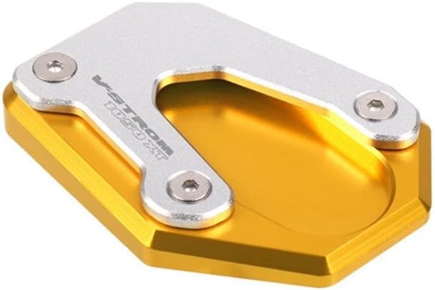 Miniatura 4 de TEMKIN W Motorcycle Kickstand Foot Side Stand Extension Pad Support Plate Enlarge Stand for Suzuki Vstrom 1050 V-Strom 1050XT 1050 XT Y (Color