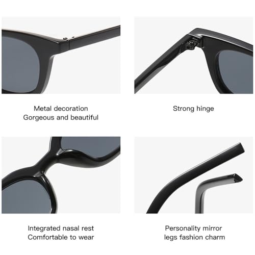 Small Rectangle Women Ocean Candy Color Sunglasses Retro Gradient Men Sun Glasses4