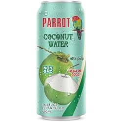 Parrot Brand Coconut Water with Pulp 16.6 fl. oz.(Pack of 12)