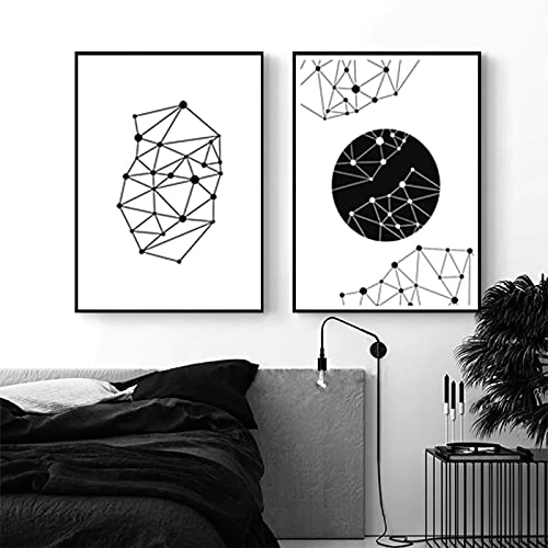 Toile affiche géométrique art mural haut de gamme pour salon