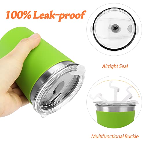 Yummy Sam 5 Pack Kids Cups With Lids 12Oz Stainless Steel Spill-Proof Water Drinking Cup With Non-Slip Heat Insulation Sleeves For Children Adult School Outdoor Home Use #TOP3