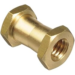 1 of Manfrotto 066 Double Female Stud for Super Clamp - Replaces 3113, Brass, 1 Count (Pack of 1)