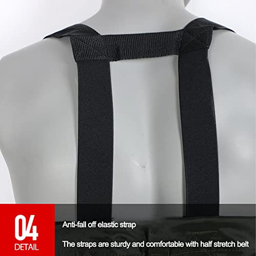 YuanDiann Waterdichte borststeltlopers met laarzen PVC verdikte versterkte visstotlopers voor waden, vliegvissen, jagen, veetwerk - Image 7