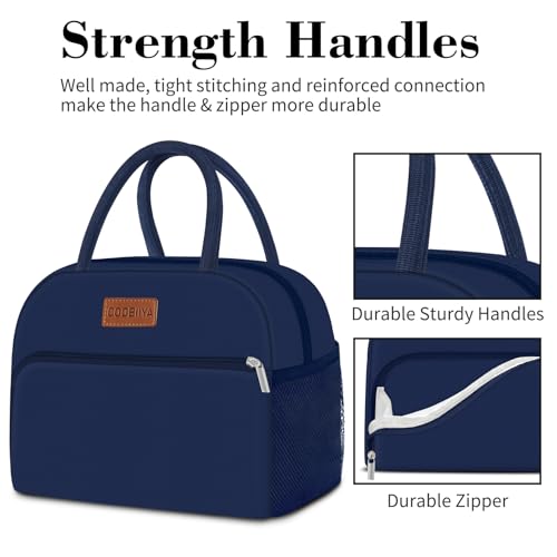 image for Coobiiya Lunch Box Lunch Bag for Women Adults Men, Reusable Cute Lunch