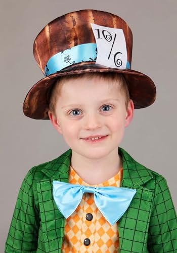 Disfraz Toddler Lil Mad Hatter con chaqueta, pantalón y sombrero miniatura 5