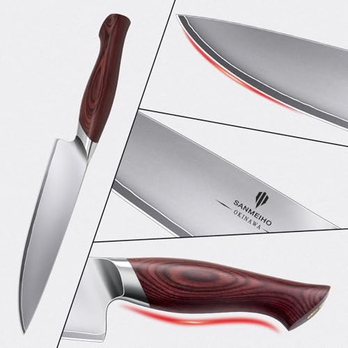 Foto von SANMEIHO Kochmesser 20cm Profi Japanisches Küchenmesser Chefmesser