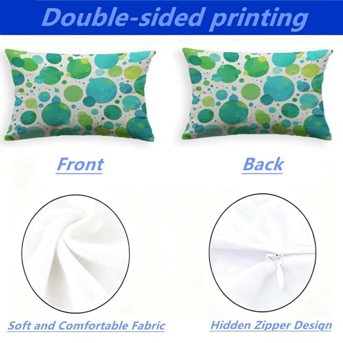 Coussin nordique bleu 60x90cm rectangulaire avec fermeture eclair - 4