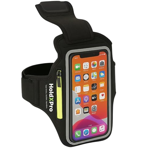 HoldXPro Soporte Movil Moto Pernera, Tambien como Riñonera Moto con Sistema Anti-Drop antirrobo movil, Brazalete movil Running, Funda movil Ciclismo, Ligera e Impermeable la Bolsa Pierna Moto
