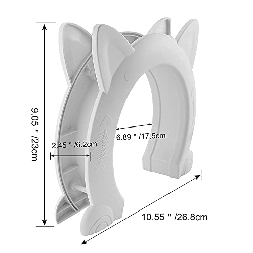 ikuso Indoor Cat Door, Cat Door for Interior Door, Pet Doors for Cat, Kitties and Kittens by ikuso - Image 5