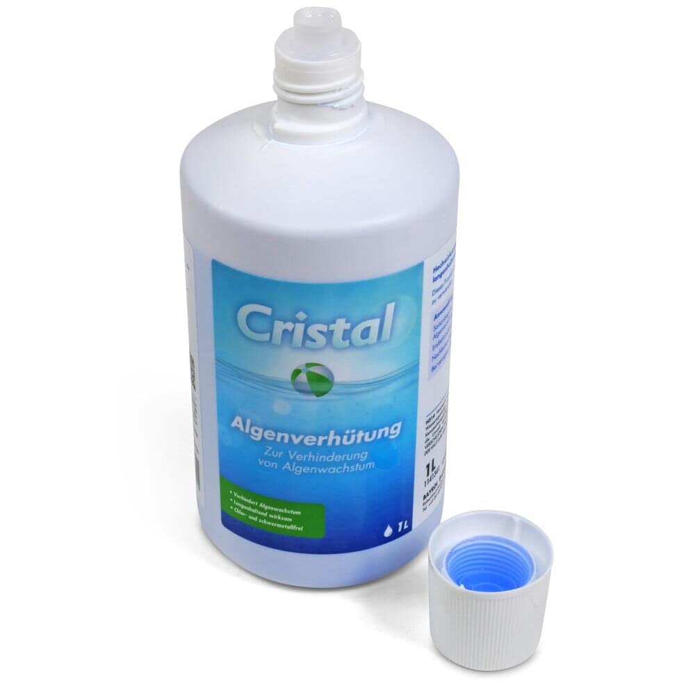 Cristal Wasserpflege Set 5 kg - Chlorgranulat schnell löslich - pH-Senker - pH-Heber - Algenverhütung - Klareffekt - Pflegebroschüre - Pool Whirlpool