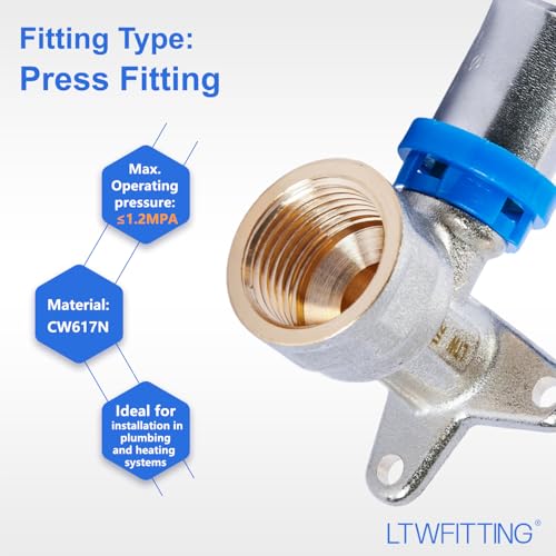 Éviter les fuites de cloison avec l'équerre murale multicouche 16x2.0 LTWFITTING - 4