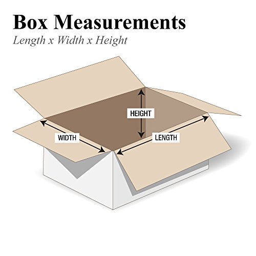Image of Partners Brand P12106W Corrugated Boxes, 12 inchL x 10 inchW x 6 inchH, White (Pack of 25)