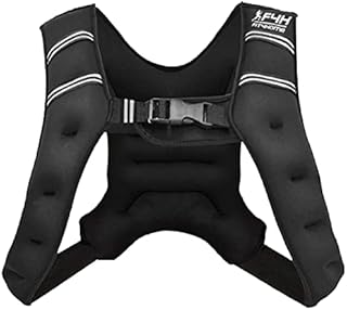 FIT4HOME Running Weight Vest for Women - 2.7KG, 4.5KG or 5.4KG Reflective Neoprene Weighted Jacket for Women & Men with Weight Included for Jogging Walking Exercise