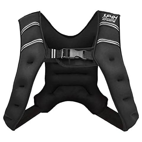 FIT4HOME Weighted Vest for Women Men Running Jacket Weight Included, Ladies Gilet Body Vests for Home Workout, Strength Training Equipment & Accessories (2.7) Cover