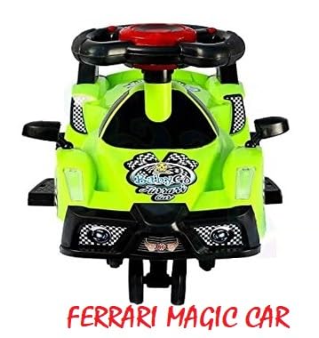 Image of myhoodwink Baby Magic Car for Kids, Ride-on Baby Car, Kids Push Car, Swing Car |Comfortable Seats Durable Ridor Ride on Toy Car for Kids, Twister Ride on, Magic Toy Car, Push Rider, Age 2+ (Green)