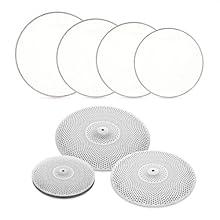 Delivers natural feel at neighbour-friendly levels Perforated cymbals offer realistic stick response with reduced resonance Single-ply mesh heads provide quiet practice with authentic rebound Rock-size configuration suits standard acoustic kits for e...