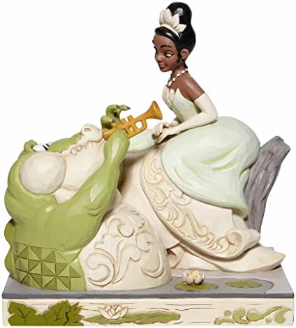 Enesco Disney The Princess and the Frog 'Bayou Beauty' White Woodland Figurine, 19cm (H) x 12cm (W) x 18.5cm (D)