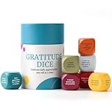 Gratitude Dice Set – Color-Coded Wooden Dice with Daily Reflection Prompts | Mindfulness & Self-Care Tool for Journaling, Therapy, Families & Groups | Encourages Positivity, Appreciation & Well-Being