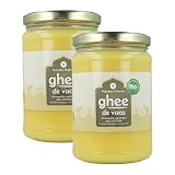 PLANETA HUERTO | Pack 2x Ghee Mantequilla Clarificada Ecológica 500g, 100% Mantequilla de Leche de Vaca ECO - Ghee Mantequilla Libre de Lactosa y Gluten, Rico en Vitaminas y Ácidos Grasos