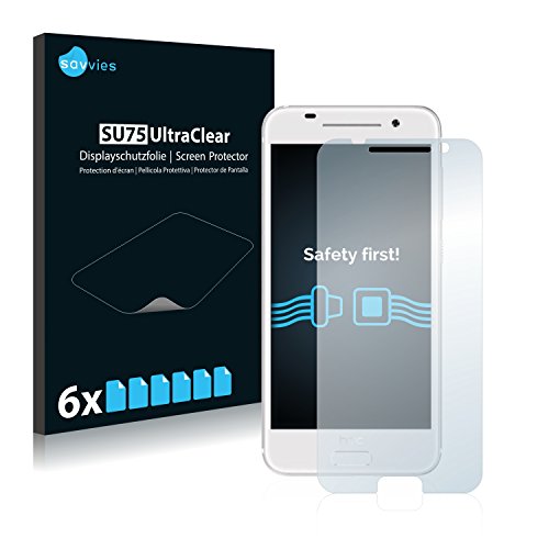 savvies Protection Ecran Compatible avec HTC One A9 (6 Pièces) - Film Protection Ultra Clair