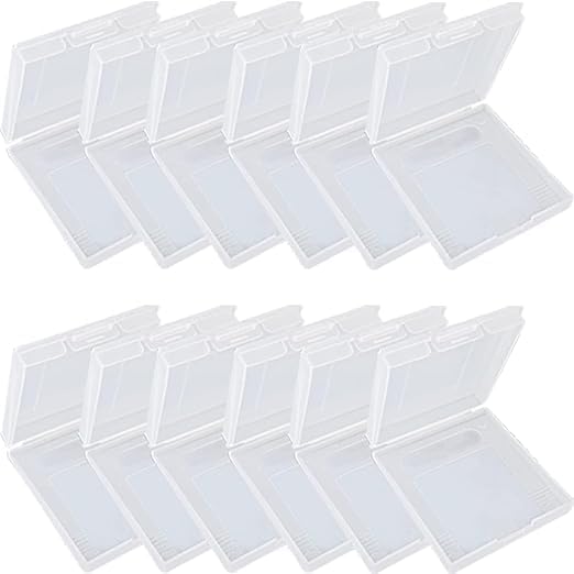 HUGJEPTTY Gameboy Color Case Gameboy Case 12PCS，Anti Dust Transparent Protective Game Cartridge Case Storage Box for Nintendo Gameboy Color GBC GB GBP（2.6x2.8x0.5Inch） — 사진 1