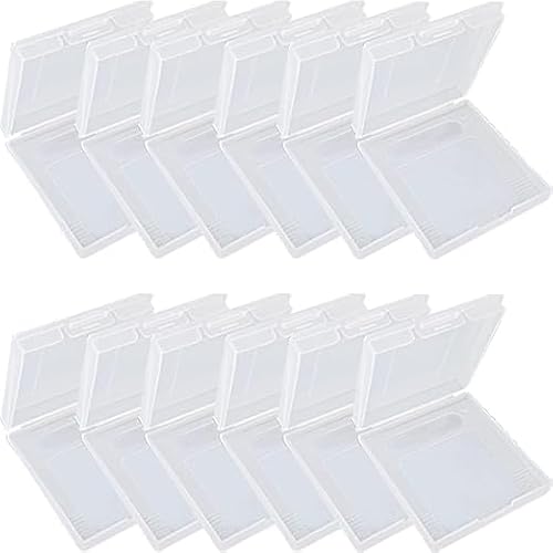 HUGJEPTTY Gameboy Color Case Gameboy Case 12PCS，Anti Dust Transparent Protective Game Cartridge Case Storage Box for Nintendo Gameboy Color GBC GB GBP（2.6x2.8x0.5Inch）