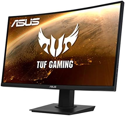 ASUS TUF Gaming VG24VQE Curved Gaming Monitor â 23.6 Inch Full HD (1920 x 1080), 165Hz, Extreme Low Motion Blur , FreeSync Premium, 1ms (MPRT), Shadow Boost