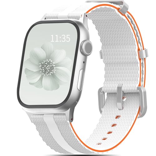 Athleisure Band Compatible with Apple Watch Bands For Men Women 40mm 41mm 38mm 42mm 44mm 45mm 46mm 49mm, Comfort Style durability Silicone Dressy Strap for iWatch Series 11 10 9 8 7 6 5 4 3 2 SE Ultra