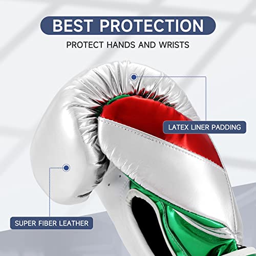 Fiving Pro Boxing Gloves Men & Women, Kickboxing Sparring Training Gloves, Microfiber Leather Muay Thai Mma Glove, Adult Heavy Punching Bag Gloves Mitts Focus Pad Workout #TOP4