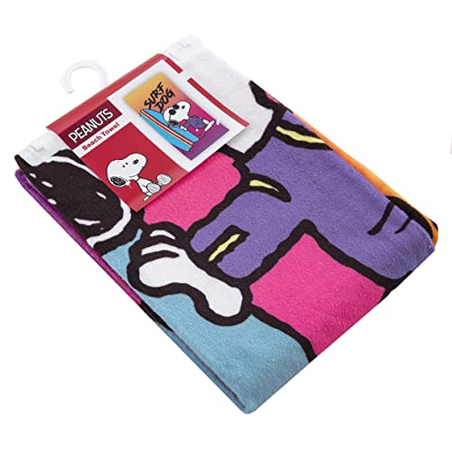 Northwest Beach Towel, 30" X 60", Peanuts Surf Dog #TOP2
