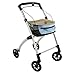 Price comparison product image Days Breeze Indoor Rollator, 4 Wheeled, Includes Basket and Tray, Mobility Aid, Assisted Walking Device for Low Mobility Users, Lightweight, Green