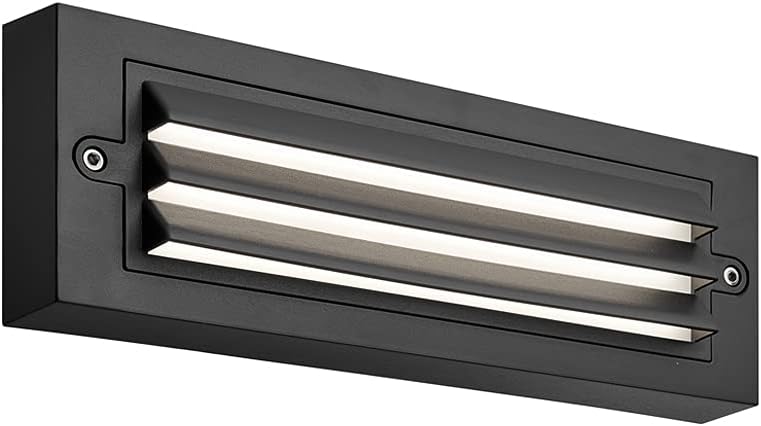 Step Lights Outdoor Indoor 120V, ZONK Waterproof IP65 Wall Mount Stairway LED Light, Rectangle Landscape Staircase Lighting Downlight , ABS Black Finish - - 